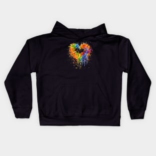 Pride Hearts Kids Hoodie